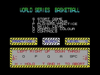 World Series Basketball — ZX SPECTRUM GAME ИГРА