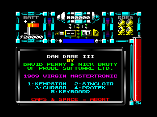 Dan Dare III: The Escape — ZX SPECTRUM GAME ИГРА