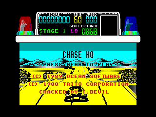 CHASE H.Q — ZX SPECTRUM GAME ИГРА