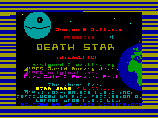 Death Star Interceptor — ZX SPECTRUM GAME ИГРА