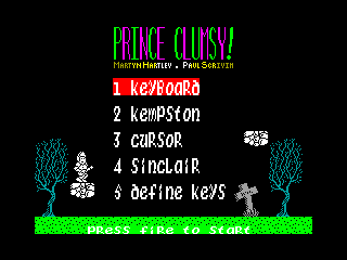 Prince Clumsy — ZX SPECTRUM GAME ИГРА