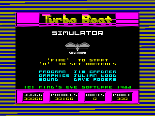 Turbo Boat Simulator — ZX SPECTRUM GAME ИГРА