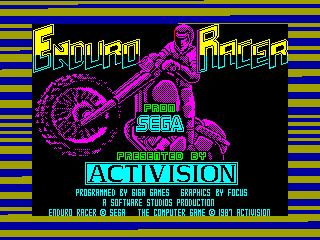 Enduro Racer — ZX SPECTRUM GAME ИГРА