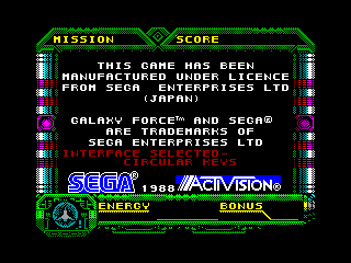 GALAXY FORCE — ZX SPECTRUM GAME ИГРА