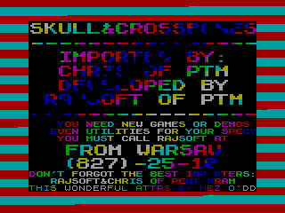 SKULL & CROSSBONES — ZX SPECTRUM GAME ИГРА