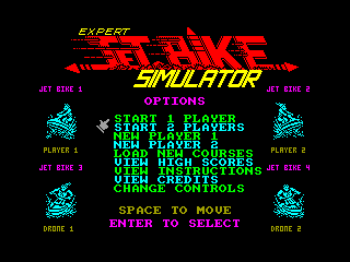 Jet Bike Simulator — ZX SPECTRUM GAME ИГРА