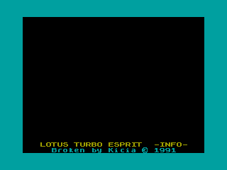 Lotus Esprit Turbo Challenge — ZX SPECTRUM GAME ИГРА