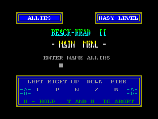 Beach-Head II — ZX SPECTRUM GAME ИГРА