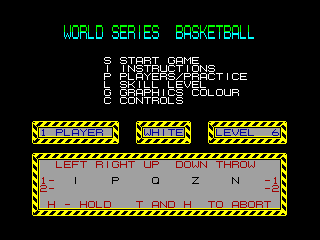 World Series Basketball — ZX SPECTRUM GAME ИГРА