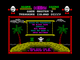 Treasure Island Dizzy — ZX SPECTRUM GAME ИГРА