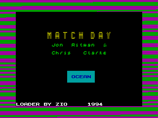 MATCH DAY — ZX SPECTRUM GAME ИГРА