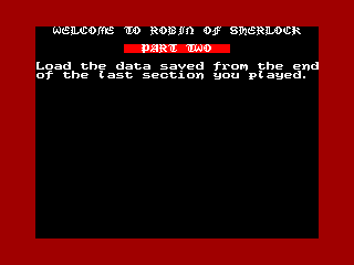 Robin of Sherlock — ZX SPECTRUM GAME ИГРА