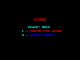 ALIENS — ZX SPECTRUM GAME ИГРА