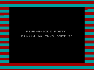 FIVE-A-SIDE FOOTY — ZX SPECTRUM GAME ИГРА