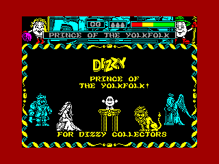 Dizzy, Prince of the YolkFolk — ZX SPECTRUM GAME ИГРА