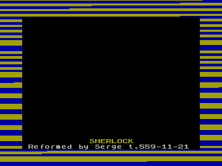 SHERLOCK — ZX SPECTRUM GAME ИГРА