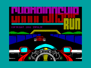 Championship Run — ZX SPECTRUM GAME ИГРА