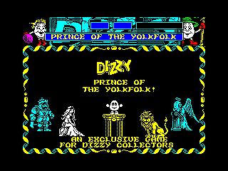 Dizzy, Prince of the YolkFolk — ZX SPECTRUM GAME ИГРА