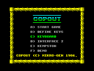 Cop-Out — ZX SPECTRUM GAME ИГРА