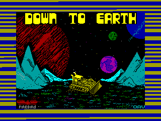 Down to Earth — ZX SPECTRUM GAME ИГРА