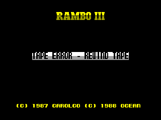 Rambo III — ZX SPECTRUM GAME ИГРА