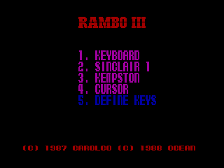 Rambo III — ZX SPECTRUM GAME ИГРА