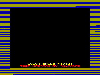 Color Balls — ZX SPECTRUM GAME ИГРА