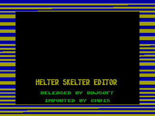 HELTER SKELTER EDITOR — ZX SPECTRUM GAME ИГРА