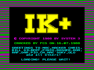 INTERNATIONAL KARATE + — ZX SPECTRUM GAME ИГРА