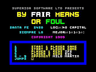 By Fair Means...or Foul — ZX SPECTRUM GAME ИГРА