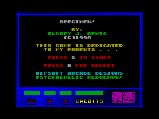 Specimen — ZX SPECTRUM GAME ИГРА