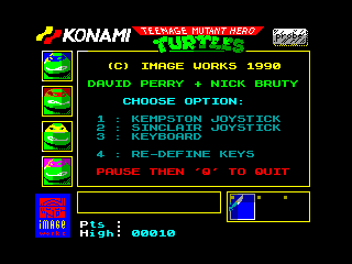 TEENAGE MUTANT HERO TURTLES 1 — ZX SPECTRUM GAME ИГРА