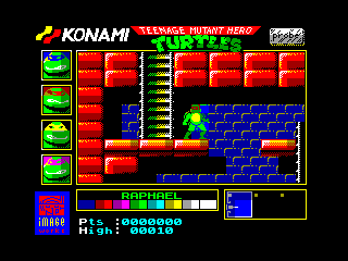 TEENAGE MUTANT HERO TURTLES 1 — ZX SPECTRUM GAME ИГРА