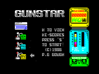 THE GUNSTAR FIGHTER ELITE — ZX SPECTRUM GAME ИГРА