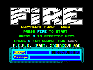 F.I.R.E. — ZX SPECTRUM GAME ИГРА