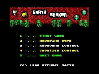 Earth Shaker — ZX SPECTRUM GAME ИГРА