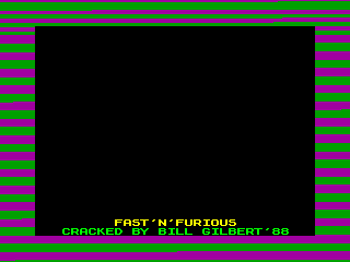 FAST AND FURIOS — ZX SPECTRUM GAME ИГРА