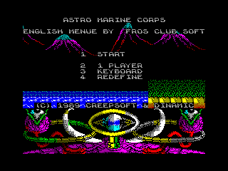 ASTRO MARINE CORPS 1 — ZX SPECTRUM GAME ИГРА