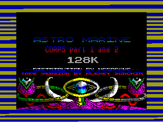 ASTRO MARINE CORPS 1 — ZX SPECTRUM GAME ИГРА