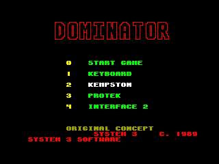 Dominator — ZX SPECTRUM GAME ИГРА