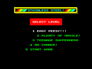 Stainless Steel — ZX SPECTRUM GAME ИГРА