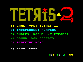 TETRIS 2 — ZX SPECTRUM GAME ИГРА