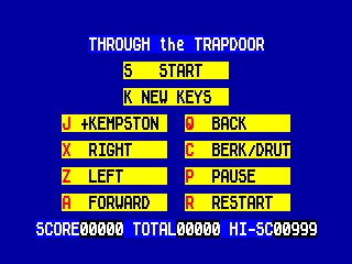 Through the Trap Door — ZX SPECTRUM GAME ИГРА