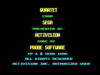 Quartet — ZX SPECTRUM GAME ИГРА