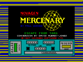 MERCENARY — ZX SPECTRUM GAME ИГРА