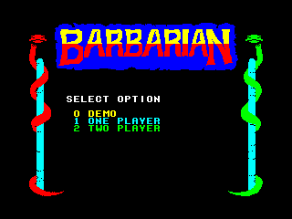 Barbarian — ZX SPECTRUM GAME ИГРА