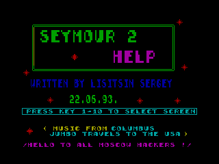 SEYMOUR AT THE MOVIES — ZX SPECTRUM GAME ИГРА