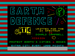 Earth Defence — ZX SPECTRUM GAME ИГРА