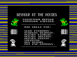 SEYMOUR AT THE MOVIES — ZX SPECTRUM GAME ИГРА