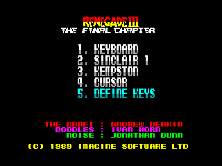 Renegade III — ZX SPECTRUM GAME ИГРА